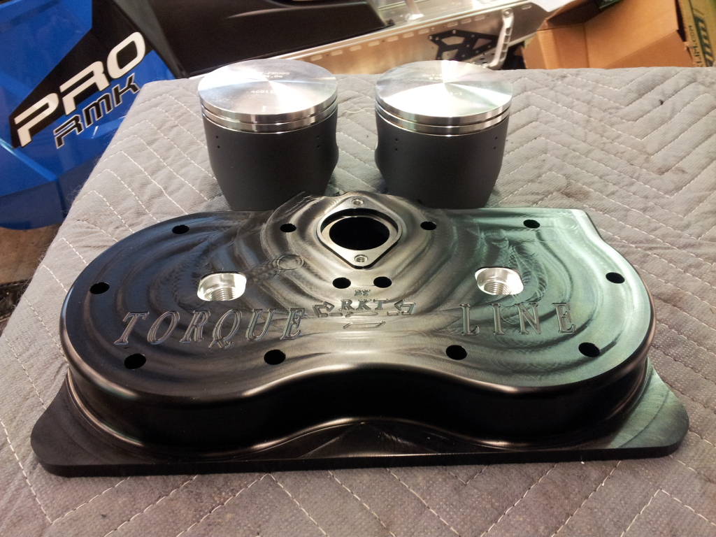 SSI Polaris 800 RMK Billet Head With Dome Inserts and Bolt O-Rings 